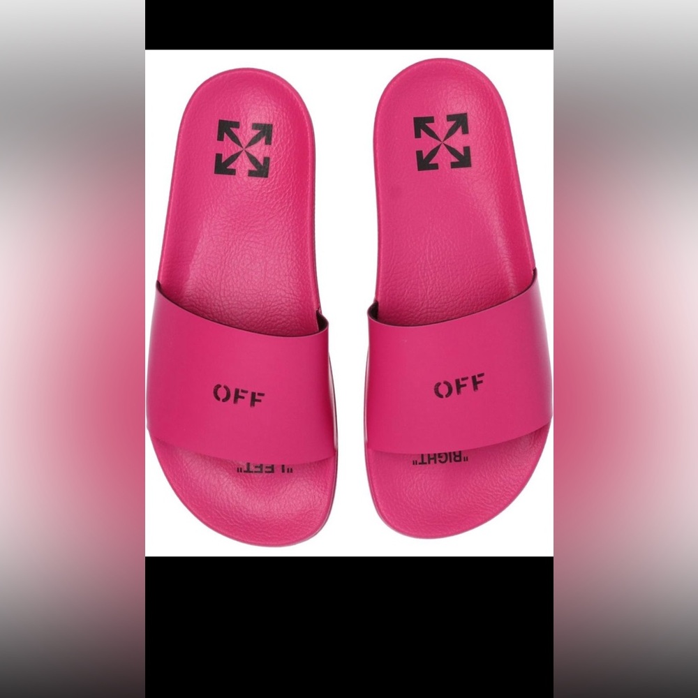 Off white pink slides size 39